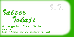 valter tokaji business card